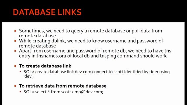 Oracle DB Links | Query from another database table using DB Links смотреть онлайн