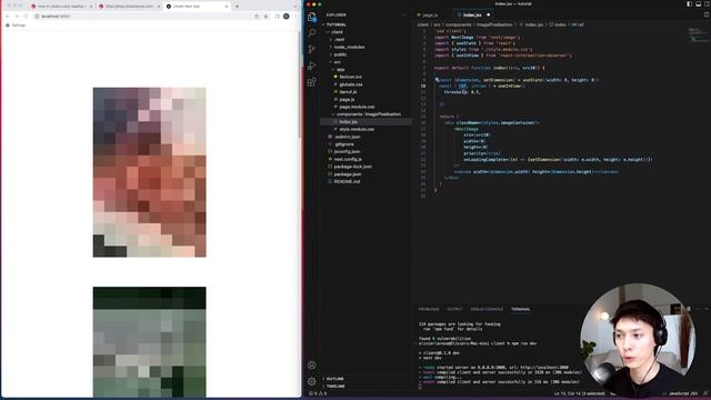 How to Make an Image Pixelisation Loading Effect using Canvas, React and NextJS смотреть онлайн