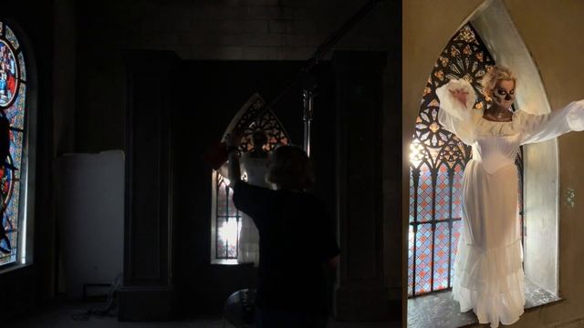 Бекстейдж Семейной фотосессии в вампирской стилистике