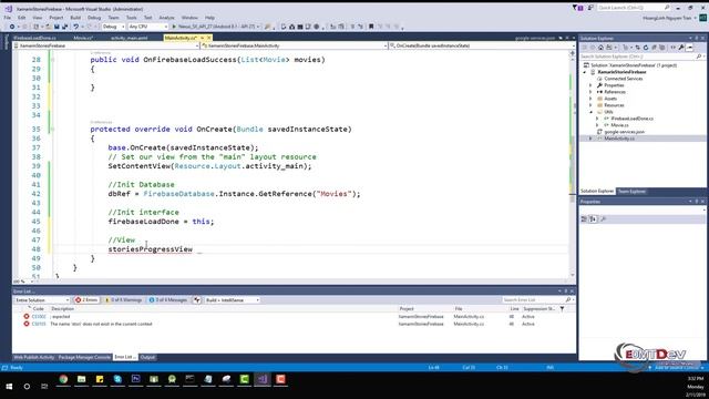 Xamarin Android Tutorial - Stories Progress View with Firebase смотреть онлайн