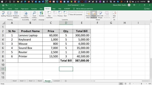 How To Protect and Unprotect Workbook In Excel (Sheet Name Protect) смотреть онлайн