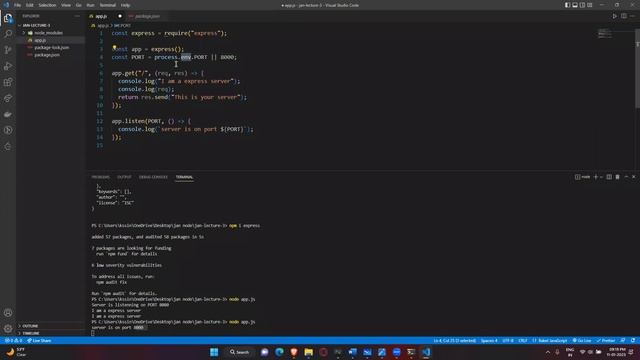 ?Lecture 3 Learn Node.js and Express:Build Dynamic Web Applications ?express and npm package manage смотреть онлайн