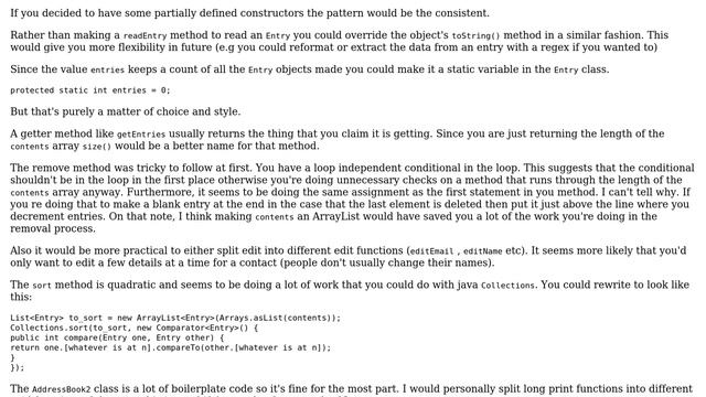 Code Review: Address book in Java (3 Solutions!!) смотреть онлайн