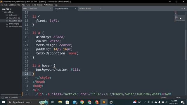 Create an Awesome Navigation Bar in Minutes! with sublime text 3 смотреть онлайн