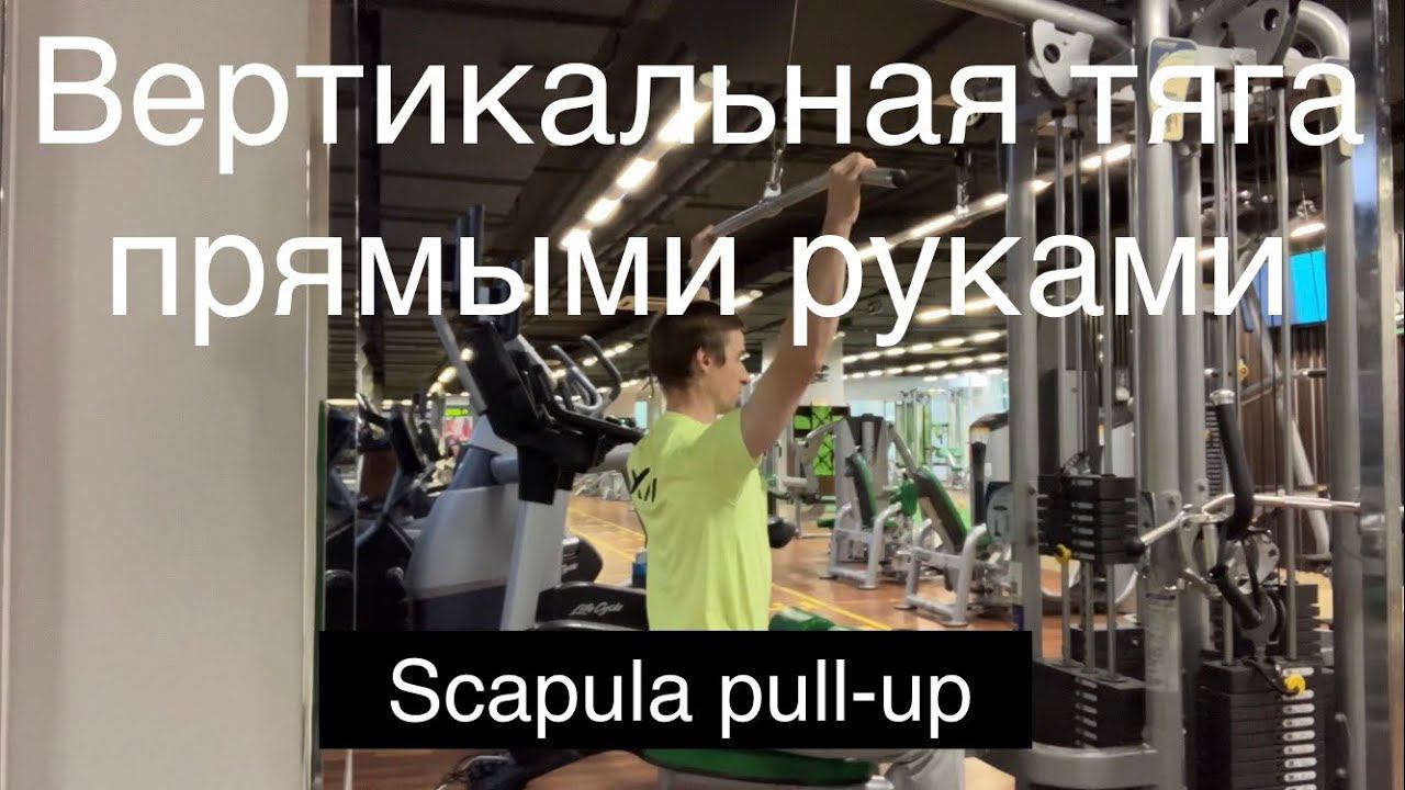 Вертикальная тяга прямыми руками / Scapula pull-ups смотреть онлайн
