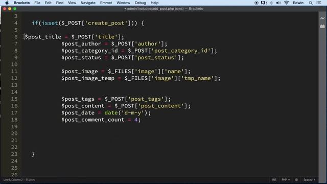 4 Creating Post HTML form in admin смотреть онлайн