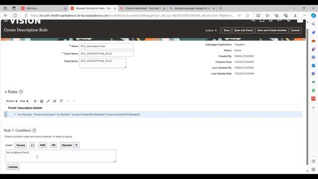 Oracle payables- How to create a Description Rules at Line Level (Subledger) смотреть онлайн