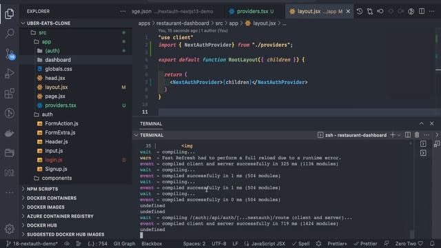 Uber Eats Clone - Next Auth with Next JS 13.x for Dashboard App Integration #65 смотреть онлайн