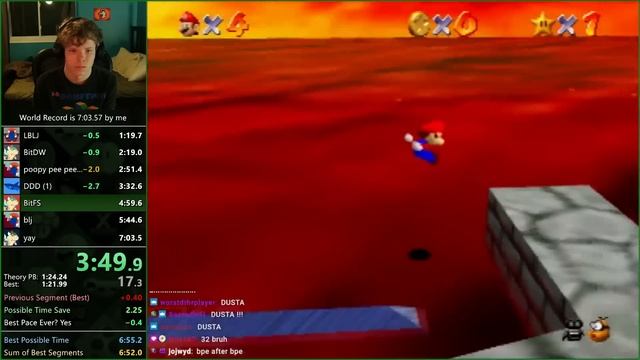[WORLD RECORD/FIRST SUB 7!!!] Super Mario 64 1 Star Speedrun in 6:58.35 WR смотреть онлайн