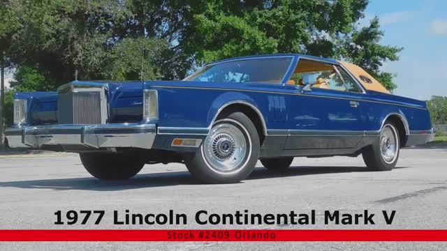 1977 Lincoln Continental Mark V  Classic Cars Of Orlando
