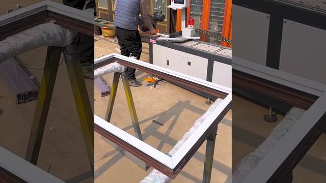 Window edge strip measurement installation process- Good tools and machinery make work easy смотреть онлайн