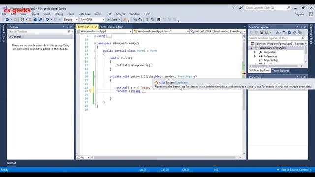 Visual Studio C# Tutorial-12-Foreach Loop смотреть онлайн