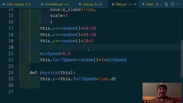 Python Minecraft with Ursina: step sounds and snow - part 6 смотреть онлайн