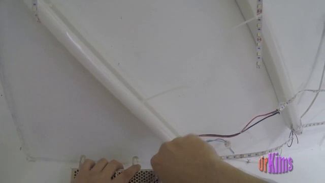 Установка светодиодной подсветки в подвесной потолок и укрепление его конструкции смотреть онлайн