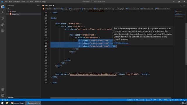 BOOTSTRAP5 #21 BREADCRUMBS смотреть онлайн