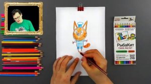 Рисуем ЛЕДИ БАГ ? РыбаКит папа рисует