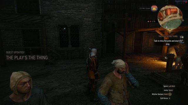 The Witcher 3 pc game, part 18, The Play Is The Thing quest cinematics смотреть онлайн