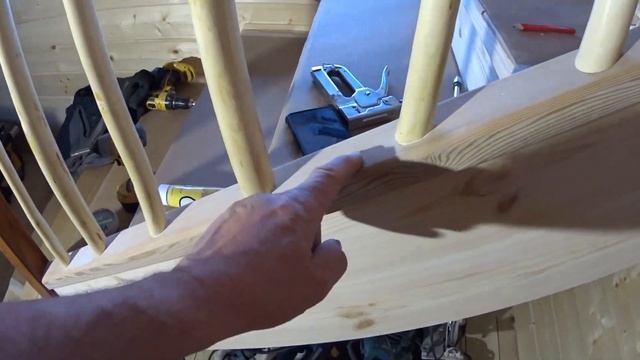 Деревянная лестница по металлическому каркасу. смотреть онлайн