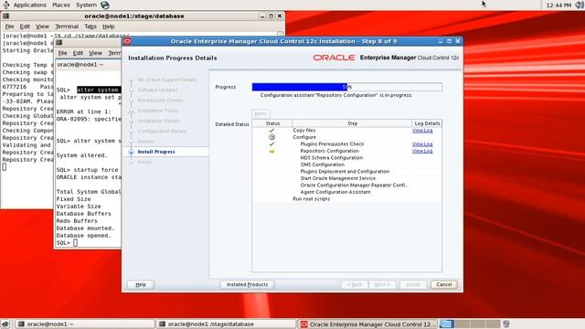 OEM 12cR5 cloud control installation on Linux 5 step by step part2 смотреть онлайн