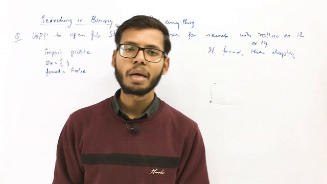 Chapter 5 File handling | Searching in Binary File | Class 12 Python | Class 12 Computer Science | смотреть онлайн