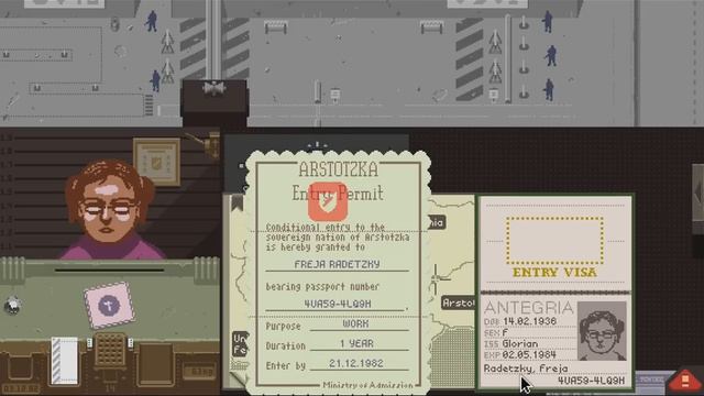 Let's Play Papers, Please (part 22 - A Strange Man Has Brought Money) смотреть онлайн