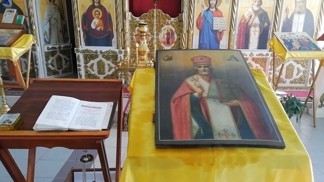 07.09.2021г.освящение иконы свт. Николая Чудотворца после реставрации. смотреть онлайн
