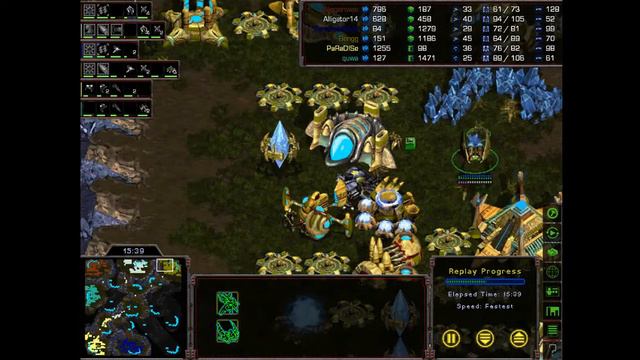 Starcraft: 3v3 BGH Big Game Hunters TTPvsPPP - Replay смотреть онлайн