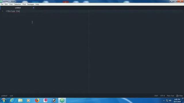 install atom editor for html5 easily | HTML Tutorial 2 смотреть онлайн