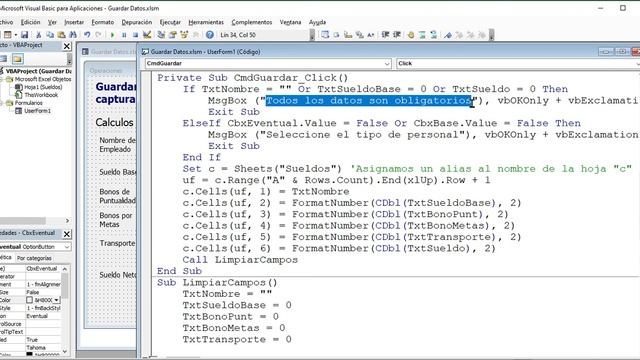 0️⃣3️⃣➖✅GUARDAR DATOS DEL FORMULARIO ▶️ EXCEL - VBA (VISUAL BASIC PARA APLICACIONES)? смотреть онлайн