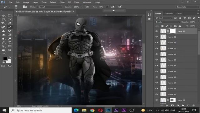 The BATMAN Poster in Photoshop cc | Speed Art смотреть онлайн