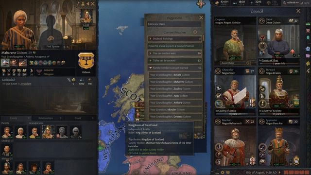 Let's Play Crusader Kings 3| Kingdom of David! | Ep: 103 - Scotland's Shadow Government!? смотреть онлайн