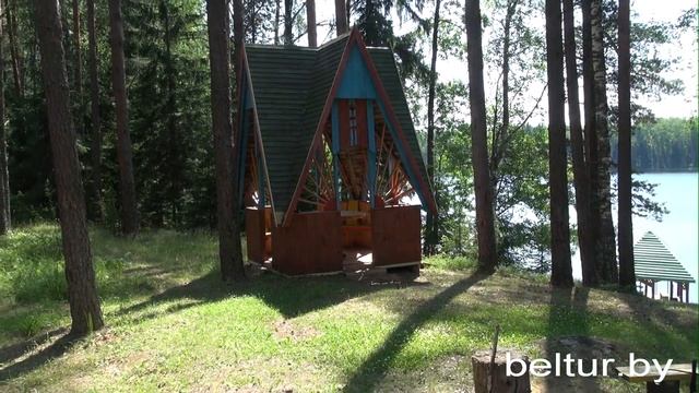 Дом охотника Городокский - площадка для шашлыков, Отдых в Беларуси смотреть онлайн