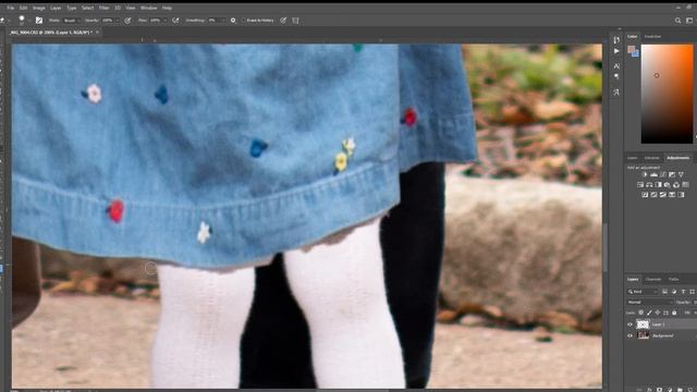 Photoshop-learn To Make A Skirt Longer
