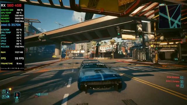 Cyberpunk 2077 on RX 560 4GB (Update 2.0) FSR 2.1 смотреть онлайн