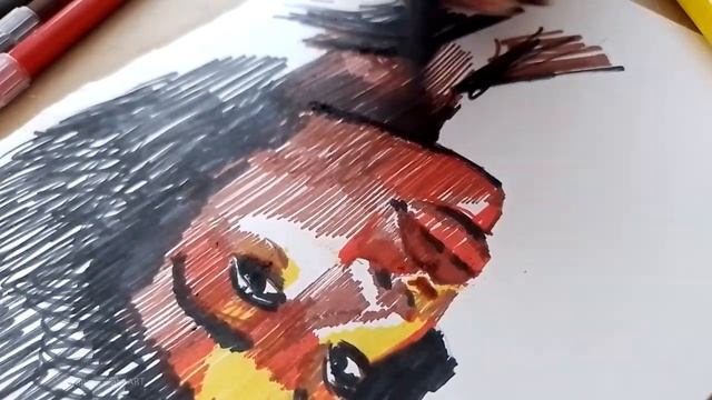 РИСУЮ портрет девушки ФЛОМАСТЕРАМИ смотреть онлайн
