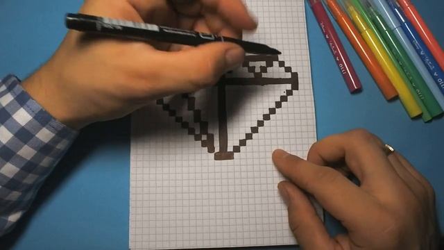 Рисуем по клеточкам - БРИЛЛИАНТ (АЛМАЗ) ! смотреть онлайн