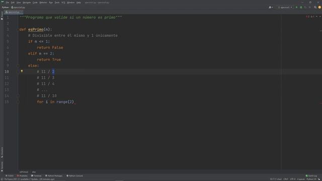 Cómo Comprobar si un NÚMERO es PRIMO o No en PYTHON | Con Funciones | #5 смотреть онлайн