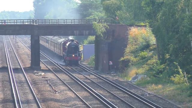 45699 "Galatea" with the Dorset Coast Express at Curzon Bridge смотреть онлайн