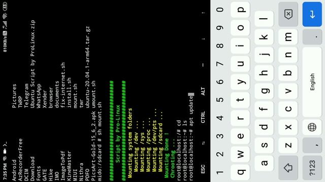 Ubuntu 22.04 Jammy [chroot] in Termux Android смотреть онлайн