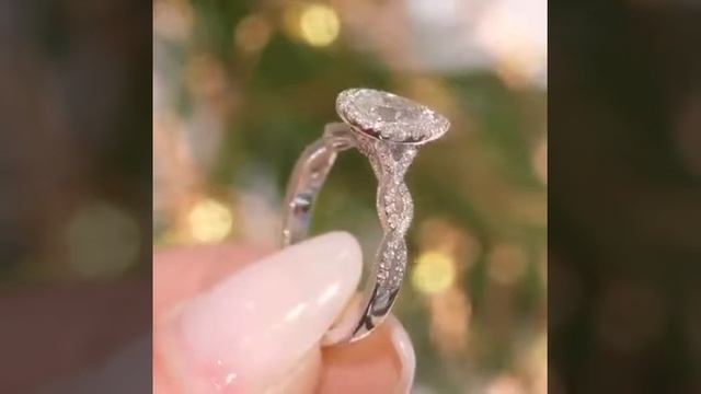 Hellojewelr Sterling Silver Vintage Twist 2.0 Carat Pear Cut Engagement Ring смотреть онлайн