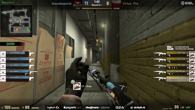 ESL Pro League — Virtus.pro vs. mousesports — Карта 2 смотреть онлайн