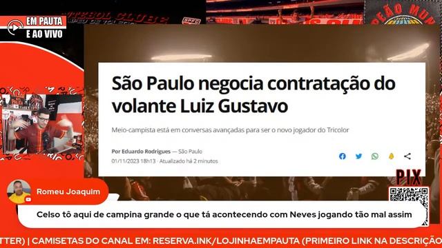 ? LUCIANO VAI PARA ÁRABIA? LUIZ GUSTAVO É UMA BOA PARA O SPFC? смотреть онлайн