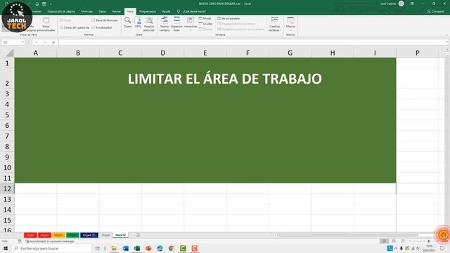 Como limitar el Área de trabajo en Excel - Personalízalo como tu quieras (Fácil y Rápido) смотреть онлайн