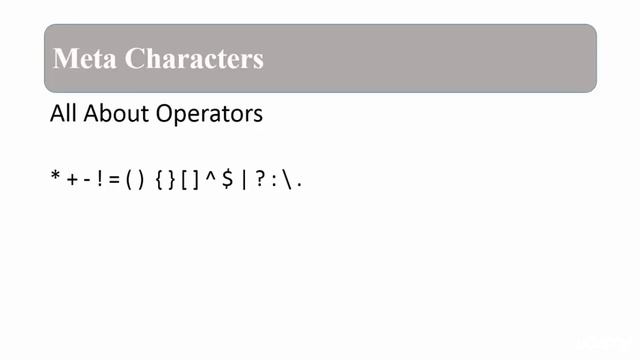 The Complete Regular Expressions Course with Exercises : Meta Characters смотреть онлайн