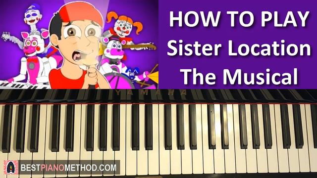 HOW TO PLAY - FNAF Sister Location The Musical - Lhugueny (Piano Tutorial Lesson) смотреть онлайн