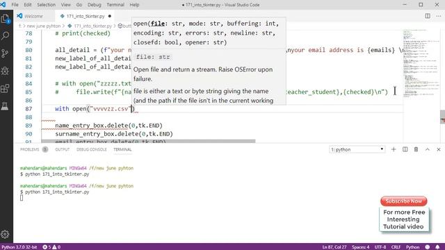 #172 GUI App by using the Tkinter module in python // Complete Python tutorial(2020) смотреть онлайн