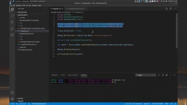 Easier debugging with System.Diagnostics.Debug