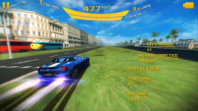 Asphalt 8: Ferrari F60 America (Barcelona, 32 Racers & 5 Laps)