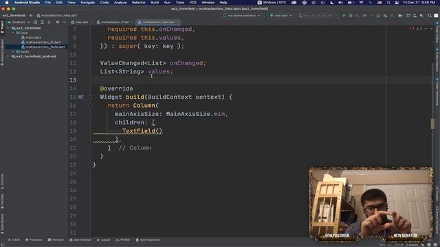 Flutter - Custom Form Field - Chip Input (No Extra Libs) смотреть онлайн