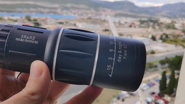 Monocular 16 X 52 HD - 66m/8000m - Outdoor Test